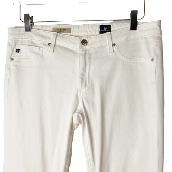 AG Adriano Goldschmied The Ballad Slim Boot Jeans Coastal Grandma White Size 29R - Picture 4 of 15